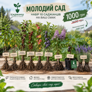 ChatGPT Image 17 сент. 2026 г., 13_12_06 Набір з 10 саджанців "Молодий сад"